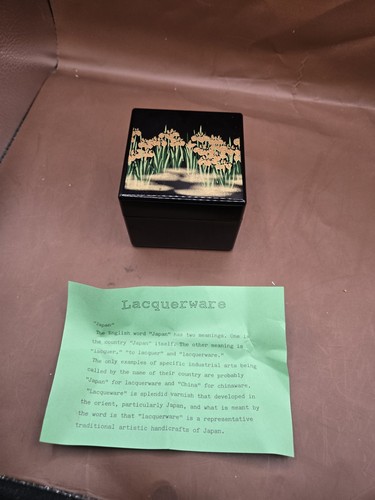 Vtg nos black lacquerware - vtg,