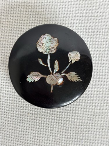 Vintage wooden black lacquer - vintage,
