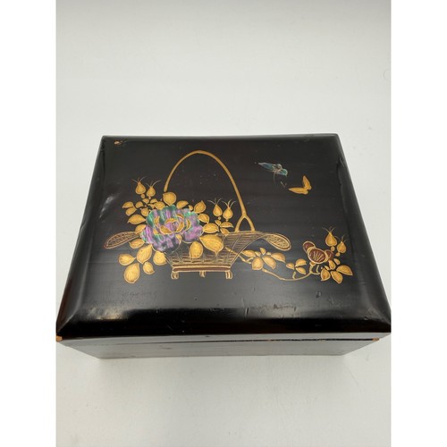 Vintage japanese black lacquer - vintage,